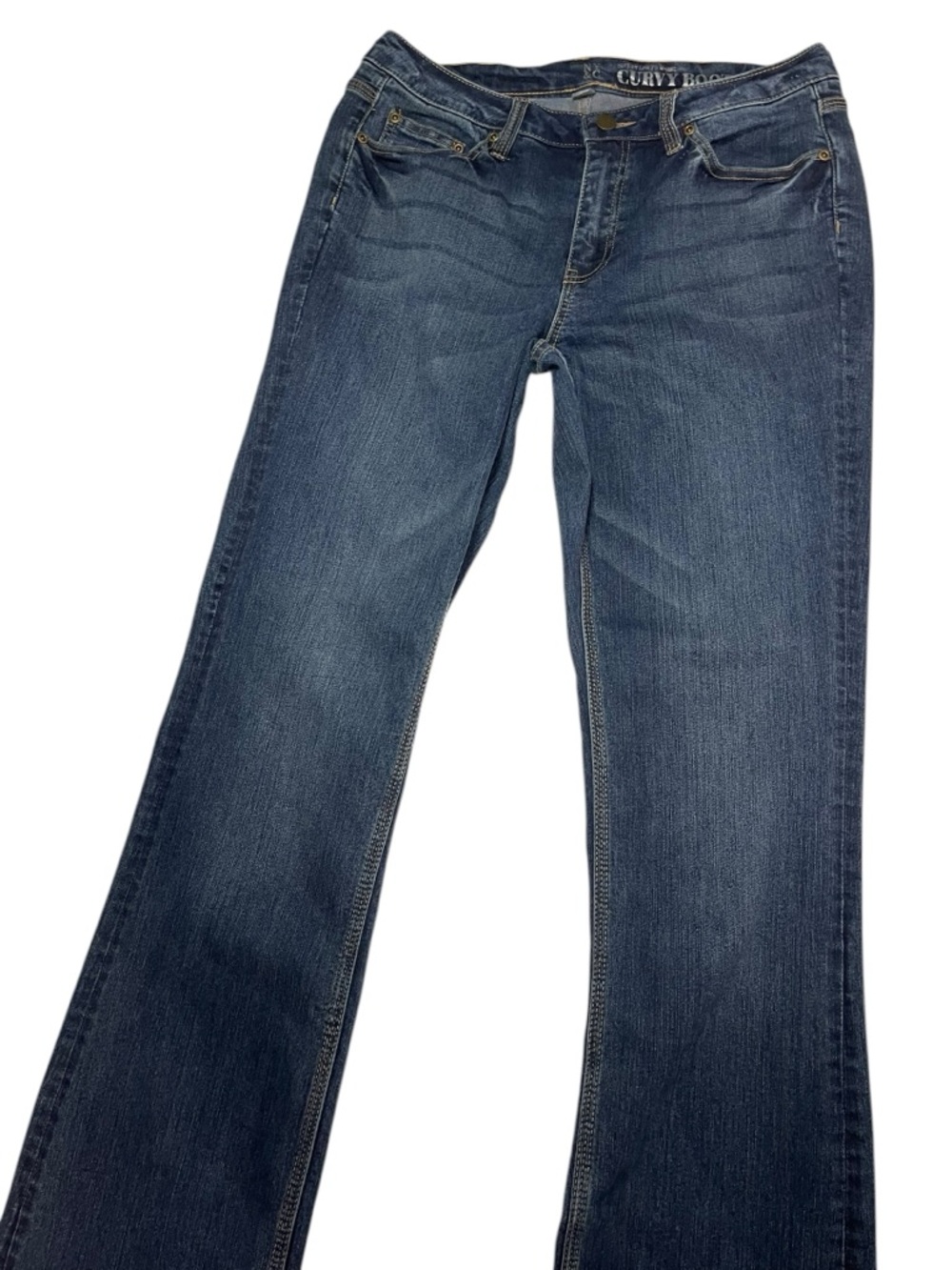 New York & Company CURVY BOOTCUT JEANS size 10 Tall - Picture 3 of 11